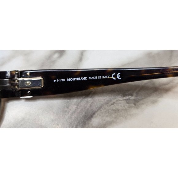 Montblanc MB 178S A36 61-14 135 Black Brown Polarized Sunglasses